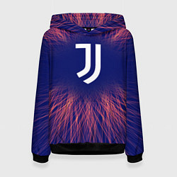 Толстовка-худи женская Juventus red energy, цвет: 3D-черный