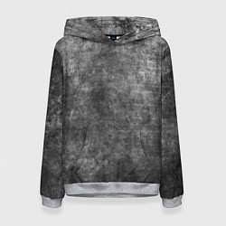 Толстовка-худи женская Абстракция - gray wall, цвет: 3D-меланж