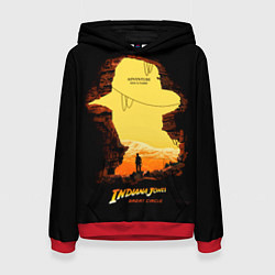 Толстовка-худи женская Indiana Jones and the Great Circle, цвет: 3D-красный