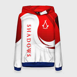 Толстовка-худи женская Assassins creed - shadows, цвет: 3D-синий