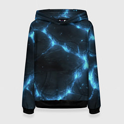 Женская толстовка Синий свет из черной плиты