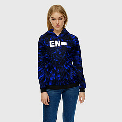 Толстовка-худи женская Enhypen blue energy, цвет: 3D-черный — фото 2