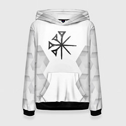 Толстовка-худи женская Nightwish white poly, цвет: 3D-черный