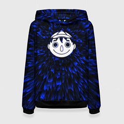 Толстовка-худи женская Tomodachi Game blue energy, цвет: 3D-черный