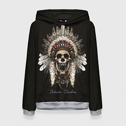 Толстовка-худи женская Cherokee Indian, цвет: 3D-меланж