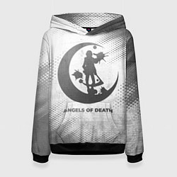 Толстовка-худи женская Angels of Death - white gradient, цвет: 3D-черный