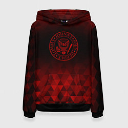 Толстовка-худи женская Ramones red poly, цвет: 3D-черный