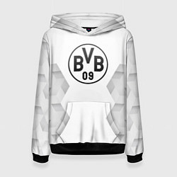Толстовка-худи женская Borussia white poly, цвет: 3D-черный