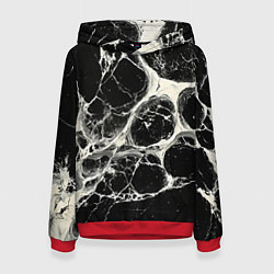 Женская толстовка Бело-черная потертая текстура