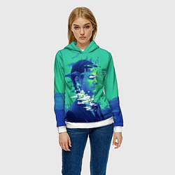 Толстовка-худи женская Марк Скаут - Разделение, цвет: 3D-белый — фото 2