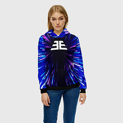 Толстовка-худи женская Imagine Dragons neon energy, цвет: 3D-черный — фото 2