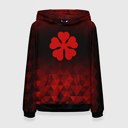 Толстовка-худи женская Black Clover red poly, цвет: 3D-черный