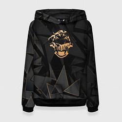 Толстовка-худи женская Goblin Slayer golden poly, цвет: 3D-черный