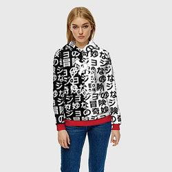 Толстовка-худи женская Семь смертных грехов паттерн, цвет: 3D-красный — фото 2