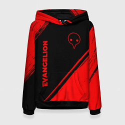 Женская толстовка Evangelion - red gradient вертикально