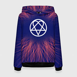 Толстовка-худи женская HIM red energy, цвет: 3D-черный