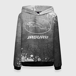 Толстовка-худи женская Jaguar - grey gradient, цвет: 3D-черный