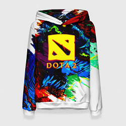 Толстовка-худи женская Dota monster, цвет: 3D-белый