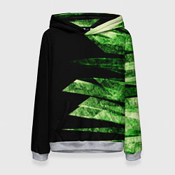 Женская толстовка Color green black