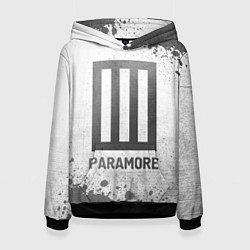 Толстовка-худи женская Paramore - white gradient, цвет: 3D-черный