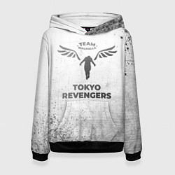 Толстовка-худи женская Tokyo Revengers - white gradient, цвет: 3D-черный