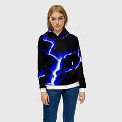 Толстовка-худи женская The rift, цвет: 3D-белый — фото 2