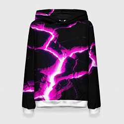 Толстовка-худи женская Color pink black, цвет: 3D-белый
