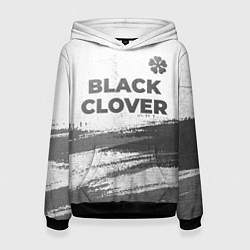 Толстовка-худи женская Black Clover - white gradient посередине, цвет: 3D-черный