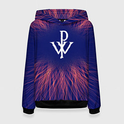 Толстовка-худи женская Powerwolf red energy, цвет: 3D-черный