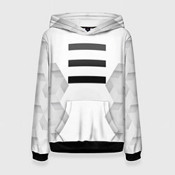 Толстовка-худи женская OneRepublic white poly, цвет: 3D-черный