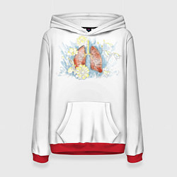 Толстовка-худи женская Легкое дыхание, цвет: 3D-красный