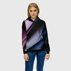 Толстовка-худи женская Multicoloured, цвет: 3D-черный — фото 2