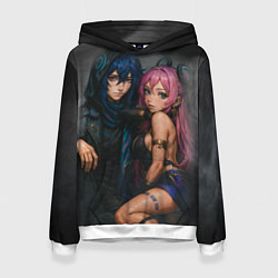 Толстовка-худи женская Ситлали и Оророн, цвет: 3D-белый