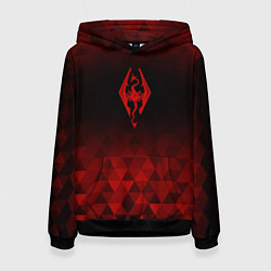 Женская толстовка Skyrim red poly
