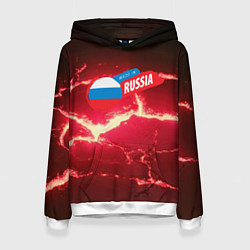 Женская толстовка Russia красные плиты