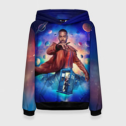 Толстовка-худи женская Доктор Кто Шути Гатва, цвет: 3D-черный