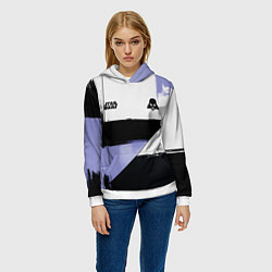 Толстовка-худи женская Дарт Вейдер Звездные войны, цвет: 3D-белый — фото 2