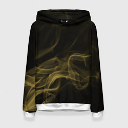 Толстовка-худи женская Color smoke yellow, цвет: 3D-белый