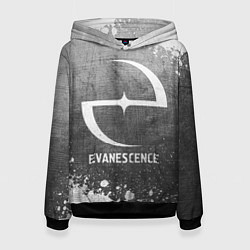 Толстовка-худи женская Evanescence - grey gradient, цвет: 3D-черный
