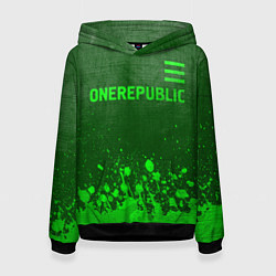 Женская толстовка OneRepublic - green gradient посередине