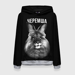 Толстовка-худи женская Черемша мем, цвет: 3D-меланж