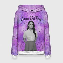 Толстовка-худи женская Lana Del Rey в черно-белом, цвет: 3D-белый