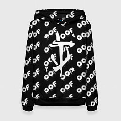 Толстовка-худи женская Doom off black, цвет: 3D-черный