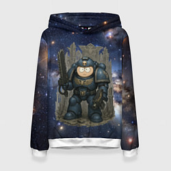 Толстовка-худи женская Эрик Картман вселенная warhammer, цвет: 3D-белый