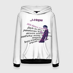 Толстовка-худи женская J-Hope - BTS, цвет: 3D-черный