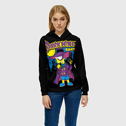 Толстовка-худи женская Darkwing Bart, цвет: 3D-черный — фото 2