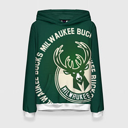 Женская толстовка Milwaukee Bucks надпись