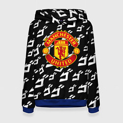 Толстовка-худи женская Манчестер Юнайтед x Jojo anime, цвет: 3D-синий