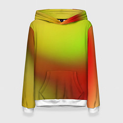 Толстовка-худи женская Color multicolored gradient, цвет: 3D-белый