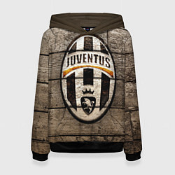 Толстовка-худи женская Juventus, цвет: 3D-черный
